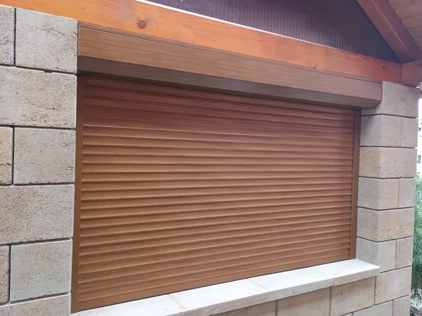 Detail hliníkovej roletovej